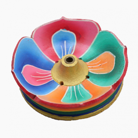 Flower Shaped Wooden Incense Burner